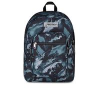 Seven Freethink Schulrucksack, Doppelfach, Grau, 34 l, Laptop-Fach, multifunktionale Taschen, Seitentasche für Trinkflasche, mittlere und obere Schule, Kinder, Jugendliche