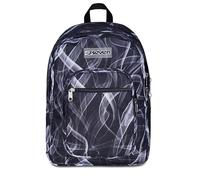 Seven Freethink Schulrucksack, Schultasche Schulranzen für Mädchen Jungen, Tornister mit Doppelfach und Trinkflaschenfach, gepolstert, für Schule, Sport, Freizeit; schwarz/grau
