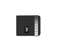 Seven Geldbörse mit Gummizug Juventus, schwarz, Fächer für Geldscheine und Karten, Münzfach mit Magnetknopf, Gummiband außen, für Kinder und Jugendliche, Reisen, Freizeit, Fan-Geschenk