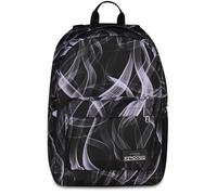 Seven Imusicpack Schulranzen, ab 4. Klasse, inkl. kabellose Kopfhörer, Laptopfach, Fronttasche, Schule und Freizeit, Pirate Black, Mädchen und Jungen, schwarz/grau