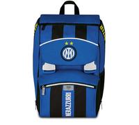 Seven Inter Fußball-Rucksack mit zwei ausziehbaren Fächern, Blau, großes Fassungsvermögen, vorgeformte Rückenlehne, Kinder, Grundschule, blau, Taglia unica, Casual