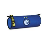 Seven Inter Tombolotto Stiftehalter, Blau, ovales Federmäppchen für Stifte, Bleistifte und Zubehör, Schule Medium und höher, Jungen, Fußball, Blau, Modern, blau, Modern