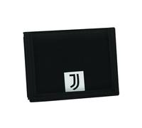 Seven Juventus Geldbörse mit praktischem Klettverschluss, schwarz, Fächer für Karten, Bargeld und Münzen, Zubehör Seven Juventus, für Jungen und Mädchen, Schwarz , Taglia Unica