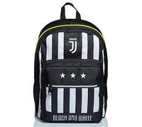 Seven Juventus Rucksack mit Zwei Fächern, Best Match, Schwarz und Weiß, Schule & Freizeit