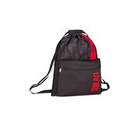 Seven Sportbeutel Milan, Schwarz, weiche Struktur, Kordelzug, Fronttasche, Sportzubehör, Fußball, Schule, für Kinder und Jugendliche, Indea Fan-Geschenk