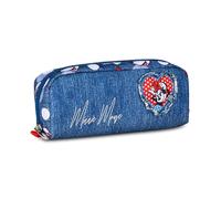 Seven Minnie Federmäppchen, Blau, Denim, Federmäppchen für Stifte, Bleistifte und Zubehör, Grundschule, Mädchen, Denimblau, Modern