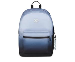 Seven Round Shade Tech Schulrucksack, Hellblau, 29 L, Einzelfach, integrierte Powerbank USB, ausziehbar, Fronttasche, internes Laptopfach, Mittel- und Oberschule, Kinder, Jungen