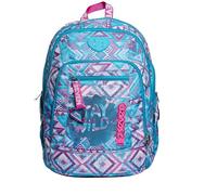 Seven Rucksack Advanced, Backpack für Schule, Uni & Freizeit, Geräumige Schultasche für Teenager, Mädchen, Jungen, Gepolsterter Schulranzen; WILD Feeling, blau, mit Laptopfach und Trinkflaschenfach