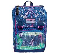 Seven Rucksack, Backpack für Schule, Uni & Freizeit, Erweiterbarer Schulranzen, Geräumige Schultasche für Teenager, Mädchen und Jungen, Extra Platz, blau, Graceful Girl