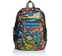 Seven Rucksack, Backpack für Schule, Uni & Freizeit, Geräumige Schultasche für Teenager, Mädchen, Jungen, Gepolsterter Schulranzen; mit Laptopfach & Kopfhörer -Advanced Adventure CAMO, Mehrfarbig