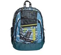 Seven Rucksack, Backpack für Schule, Uni & Freizeit, Geräumige Schultasche für Teenager, Mädchen, Jungen, Gepolsterter Schulranzen; mit Laptopfach -Advanced U.Rock, blau