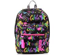 Seven Rucksack, Backpack für Schule, Uni & Freizeit, Geräumige Schultasche für Teenager, Mädchen und Jungen, fantasy black, italienisches Design, IRIDESCENT EXTRA FIT