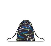 Seven Rucksack für die Schule, The Double, Sideglass, Schwarz, Sakky Bag mit Kordelzug, Freizeit, Jungen, Schwarz, Taglia Unica, Rucksack