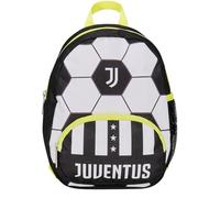 Seven Rucksack für Kindergarten, klein, F.C. Juventus Fußball, Schwarz und Weiß - Seitentaschen für Trinkflasche, Fronttasche, Kindergartenrucksack für Kinder - Schulrucksack für Kinder, mehrfarbig,