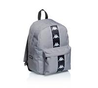 Seven Rucksack KAPPA COLOUR LOGO - Rucksack im amerikanischen Stil, geräumiges Einfach, Schule, Reisen und Freizeit, grau, Taglia unica, Casual