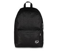 Seven Rucksack mit einem amerikanischen Fach Shiny, Schwarz, Glitzer-Effekt, Fronttasche, mittlere und obere Schule, Mädchen