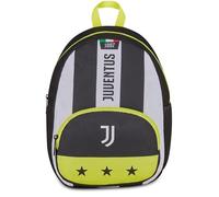 Seven Rucksack Small Juventus, Weiß Schwarz, Mono-Rucksack mit Trinkflaschentasche und Fronttasche, 14 Liter Fassungsvermögen, für Kinder, Kindergarten