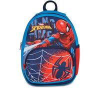 Seven Rucksack Small Spiderman, Hellblau, Rucksack mit Einfach für Trinkflasche und Fronttasche, Fassungsvermögen 14 Liter, für Kinder, Kindergarten