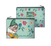 Seven Schneewittchen und die 7 Zwerge Schule Clutch mit Reißverschluss, grün, Kosmetiktasche und persönlicher Artikel, Reisezubehör für Reisen und Freizeit, Mädchen und Mädchen, grün, Taglia Unica