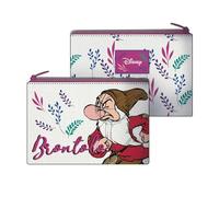 Seven Schneewittchen und die 7 Zwerge Schule Clutch mit Reißverschluss, weiß, Kosmetiktasche und persönlicher Artikel, Reisezubehör für Reisen und Freizeit, Mädchen und Mädchen, Weiß, Taglia Unica