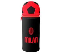 Seven Schulmäppchen AC Milan für Jungen aus weichem Silikon, Kinder, Jungen, Fußball, offizielles Produkt, Geschenkidee