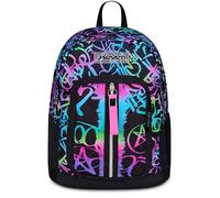 Seven Schulranzen New Fit, für Schule Sport Freizeit, ab 1. Klasse, für Mädchen und Jungen, gepolsterter Rucksack,mit Trinkflaschenfach, rosa-schwarz