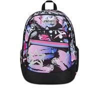 Seven Schulrucksack Advanced, Schwarz Fuchsia, Mark On Girl, Doppelter Rucksack mit Tasche für PC oder Tablet, Tasche für Trinkflasche und Organizer, Rucksack für mittlere und höhere Schulen, Mädchen,