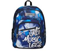 Seven Adavanced Detach, Schulrucksack, Blau, Retrocolor, Doppelfach mit abnehmbarer Tasche, Verwendung als Rucksack, PC-Tasche, Trinkflaschenhalter, mittelgroße und obere Rucksack, Kinder Jungen,