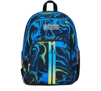 Seven Schulrucksack Adavanced Detach, Schwarz Blau, Multi-Shade Boy, Doppelfach mit Abnehmbarer Tasche, Rucksack, PC-Tasche, Trinkflaschenhalter, mittlere und obere Rucksack, Kinder Jungen, Schwarz,