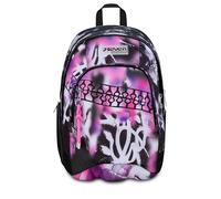 Seven Schulrucksack Dual Buzzy Note Girl, Doppelfach, grau, 32 l, multifunktional, ausgestattete Tasche, Seitentasche für Trinkflasche, PC-Fach, mittlere und obere Schule, Mädchen, Mädchen