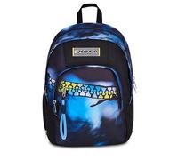 Seven Schulrucksack Dual Detach Blau Fusion, Schwarz, 32 L, Doppelfach, multifunktional, abnehmbarer Rucksack, Tasche mit Organizer, Laptopfach, Mittelschule und Oberschule, Kinder, Jungen