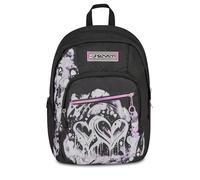 Seven Schulrucksack Dual Detach PLUMPY LINE GIRL, Schwarz, 32 L, Doppelfach, multifunktional, abnehmbarer Rucksack, Tasche mit Organizer, PC-Fach, Mittelschule und Oberschule, Mädchen, Mädchen