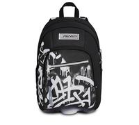 Seven Schulrucksack Dual Golden Paint Doppelfach, Schwarz, 32 l, multifunktional, ausgestattete Tasche, Seitentasche für Trinkflasche, Laptopfach, Mittelschule und Oberschule, Kinder, Jugendliche