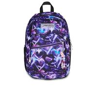 Seven Schulrucksack Dual Lovepasss, Doppelfach, Violett, 32 l, multifunktional, ausgestattete Tasche, Seitentasche für Trinkflasche, Laptop-Fach, mittlere und obere Schule, Mädchen, Mädchen