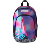 Seven Schulrucksack Dual, Schulranzen für Schule, Freizeit, Geräumige Schultasche für Teenager, Mädchen, Jungen, Gepolsterter Schulranzen; mit Laptopfach, Mehrfarbig
