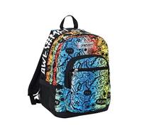 Seven Schulrucksack Fluo Stamp Freethink, Doppelfach, PC-Tasche, Grundschule, für Kinder und Jugendliche, Freizeit und Reisen