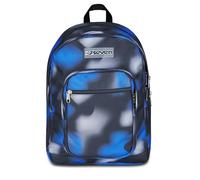Seven Schulrucksack Freethink, Blau Schwarz, Doppelfach mit PC-Tasche und Trinkflasche, 34 l, Mittel- und Oberschule, Jungen Rucksack, blau, Taglia Unica