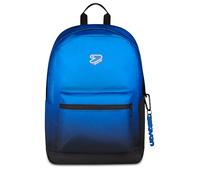 Seven Schulrucksack Round Shade Tech, Blau, 29 l, Einfach, integrierte Powerbank, USB-Aufladung, erweiterbar, Fronttasche, Innenfach für PC, mittlere und obere Schule, Kinder, Jugendliche