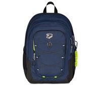 Seven Schulrucksack Tech Line, Doppelfach, Blau, 30 l, multifunktional, Tasche mit Organizer, Trinkflasche, PC-Fach, Mittel- und Oberschule, Kinder, Jugendliche