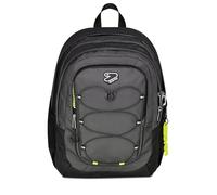 Seven Schulrucksack Tech Line, dunkelgrau, Doppelfach, 29 l, mittlere und obere Schule, Jungenrucksack, grau, Taglia Unica