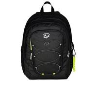Seven Schulrucksack Tech Line, Schwarz, Doppelfach, 29 L, Mittel- und Oberschule, Rucksack für Jungen und Mädchen