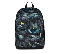 Seven Schulrucksack The Double Pro XXL, Grau, 34 l, Doppelfach, kabelloser Kopfhörer inklusive, PC-Tasche, Seitentasche für Flaschen, Fronttasche, Mittelschule u