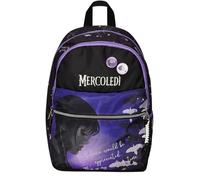 Seven Schulrucksack Wednesday Addams - BE THE STRANGE YOU WANT TO - Rucksack mit Doppelfach - Trinkflaschentasche, violett