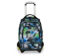 Seven Schultrolley Jack mit 3 Rädern Detach Write Down, grau, Rucksack mit abnehmbarem Trolley von 37 Liter, Trinkflasche, abnehmbarer Rucksack, vielseitig und geräumig, für Grund- und Mittelschule,