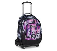 Seven Schultrolley Jack mit 8 Rädern Detach Buzzy Note Girl, Schwarz, 34 l, zerlegbar, abnehmbarer Rucksack, 4-in-1, Cross-over System, multifunktionale Taschen, Grund- und Mittelschule, Mädchen,