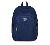 Seven SHINY TECH Schulrucksack, Doppelfach, Blau, Glitzer, 30 l, Fronttasche, Trinkflasche, PC-Fach, Grundschule, Mittel- und Oberschule, Mädchen, Mädchen