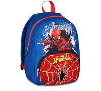Seven Spiderman Schulrucksack Blau 14 Liter Einfach Fronttasche Flaschenhalter Multifunktional Kindergarten Freizeit Reisen Kinder