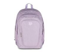 Seven Tech Shiny Schulranzen, Geräumige Schultasche, Rucksack für Teenager, Mädchen Jungen, Tornister mit Doppelfach, reflektierende Einsätze, Trinkflaschenfach-Laptopfach, gepolstert, rosa