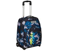 Seven Trolley, 2 in 1, Schulranzen mit Rollen, Rucksack mit Trolleyfunktion für Kinder, ab 1. Klasse, Schulrucksack Schultasche, Reisen, Mädchen&Jungen, schwarz/blau