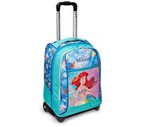Seven Trolley, Arielle die Meerjungfrau, 2 in 1, Schulranzen mit Rollen, Rucksack mit Trolleyfunktion für Kinder, ab 1. Klasse, für Schule, Reisen, Mädchen&Jungen; mehrfarbig